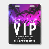 Aangepast VIP All Access-evenement Badge (Voorzijde)