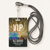 Aangepast VIP Alle toegangspasjesconcertbadge Badge (Voorkant met draagriem)