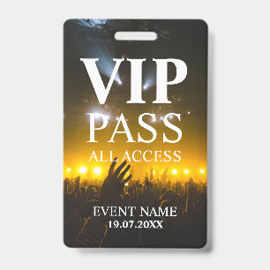 Aangepast VIP QR Code Event Badge