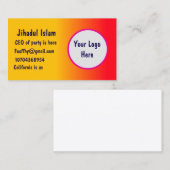 Aangepast Visitekaartje (Voorkant / Achterkant)