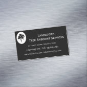 Aangepast Visitekaartje Arborist Tree Services Magnetisch Visitekaartje (Voorbeeld)