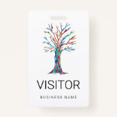 Aangepast visitekaartje badge (Voorkant)