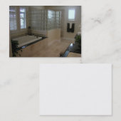 Aangepast Visitekaartje badkamer (Voorkant / Achterkant)