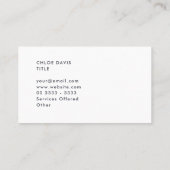 Aangepast Visitekaartje Blauwe Golf Waterverf (Achterkant)