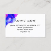 aangepast visitekaartje dubbelzijdige abstracte ku (Achterkant)