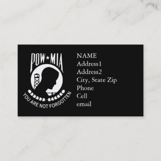 Aangepast Visitekaartje KRW POW/MIA