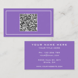 Aangepast Visitekaartje met QR Code Scan Info