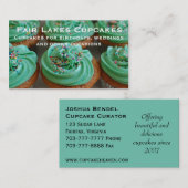 Aangepast Visitekaartje voor aangepaste cupcakes f (Voorkant / Achterkant)