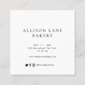 Aangepast visitekaartje voor bakkerij (Achterkant)