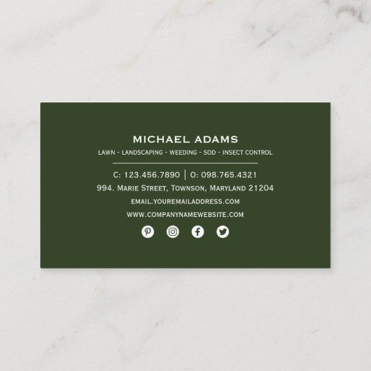 Aangepast Visitekaartje voor eigen zorg en landsch (Achterkant)