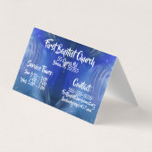 Aangepast Visitekaartje voor kerkafdekking (Achterkant)