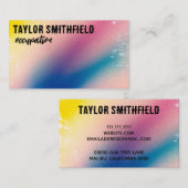 Aangepast Visitekaartje voor kleurenverschuiving (Voorkant / Achterkant)