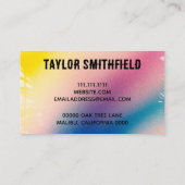 Aangepast Visitekaartje voor kleurenverschuiving (Achterkant)