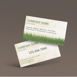 Aangepast Visitekaartje voor Lawn Care