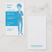 Aangepast Visitekaartje voor tekens (Voorkant / Achterkant)