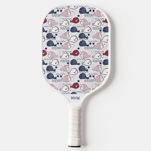 Aangepast vismodel pickleball paddle (Achterkant)