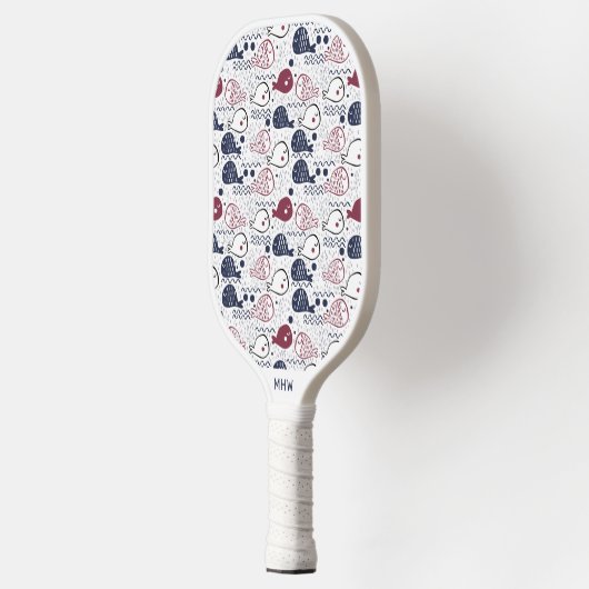 Aangepast vismodel pickleball paddle (Links)
