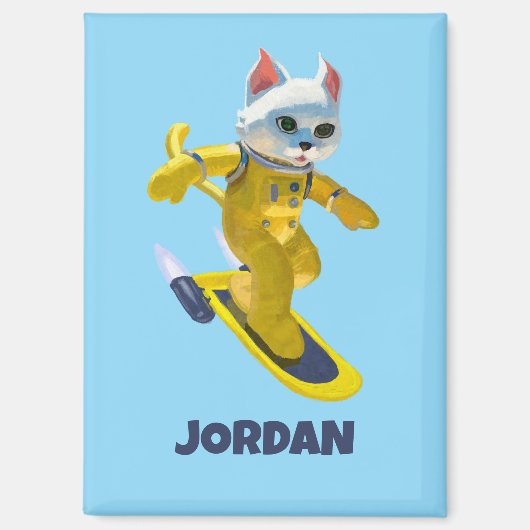 Aangepast Vliegend Skateboard Magneet (Voorkant)