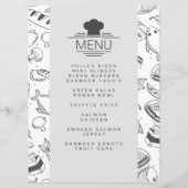 Aangepast Voedseltruckmenu Menu (Achterkant)