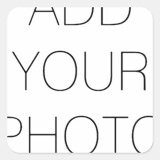 Aangepast Voeg je eigen foto of tekst toe Vierkante Sticker