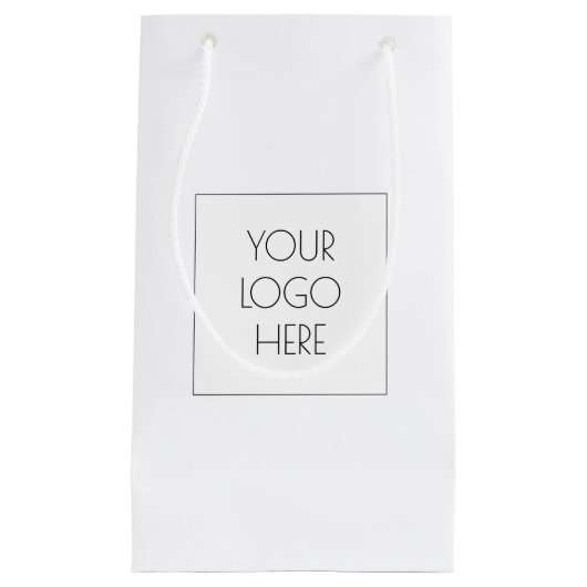 Aangepast Voeg uw bedrijfslogo toe Klein Cadeauzakje (Voorkant)