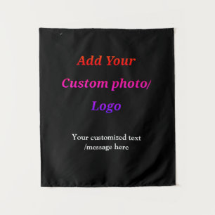 Aangepast Voeg uw foto toe logo jouw tekst Custom Wandkleed