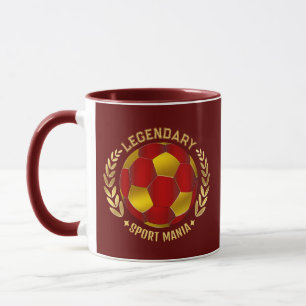 Aangepast Voetbal Logo Voor Mannen Mok