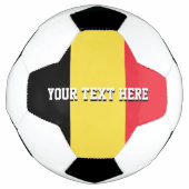 Aangepast voetbal met vlag van België (Voorkant)