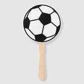 Aangepast voetbal Verjaardag fotohand-ventilator Handwaaier (Voorkant)