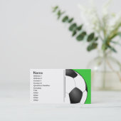 Aangepast voetbal visitekaartje (Staand voorkant)