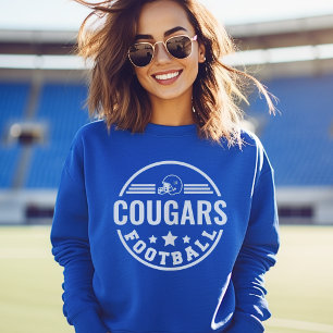 Aangepast voetbalteamlogo Blauw knus voor mama Trui