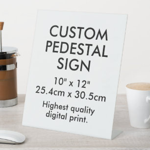 Aangepast voetstukbord 10" x 12" Bureaubehoeften Reclamebord Met Voetstuk