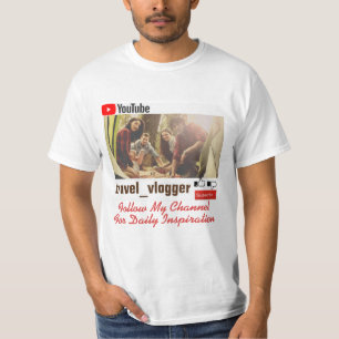 Aangepast volg mijn kanaal t-shirt