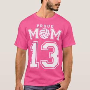 Aangepast Volleyball-nummer 13 op maat T-shirt