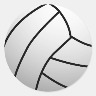 Aangepast VolleyBall-sportproduct Ronde Sticker