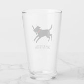 Aangepast voor Black Labrador Retriever | Cute Bla Glas (Achterkant)