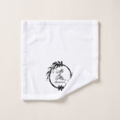 Aangepast voor de heer en mevrouw Elegant White en Bad Handdoek (Wasdoekje)