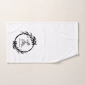 Aangepast voor de heer en mevrouw Elegant White en Bad Handdoek (Handdoek)