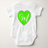 Aangepast voor- en achterkant (naam en initiaal) - romper (Achterkant)