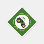 Aangepast voor groene tractor servet (Hoek)