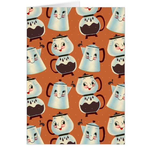 aangepast voor het kleuren van koffiepot retro kit (Voorkant)