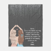 Aangepast voor mijn beste vriend fleece deken (Voorkant)