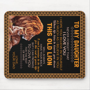 Aangepast voor mijn dochterlionmandje muismat