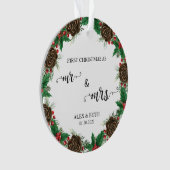 Aangepast voor onze eerste kerst ornament (voorkant)