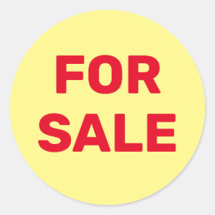 Aangepast voor verkoop ronde sticker