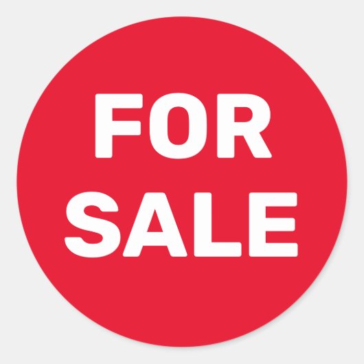 Aangepast voor verkoop ronde sticker (Voorkant)