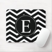 Aangepast voor zwarte en witte Chevron Muismat (Met muis)