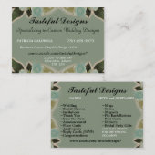 Aangepast voorbeeld visitekaartje (Voorkant / Achterkant)