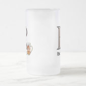 Aangepast voornaam monogram Bericht Matglas Bierpul (Center)