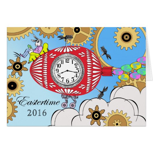 Aangepast voorPasen, datum-specifiek, Steampunk (Voorkant Horizontaal)